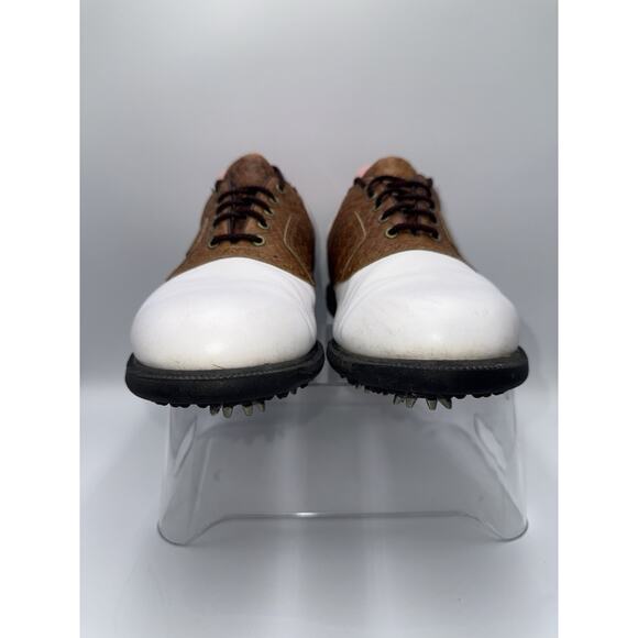 Footjoy eComfort‎ Golf Shoes Woven Saddle Oxfords White Mens 57752 Size 9.5 M - Picture 4 of 14